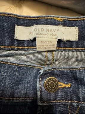 Old Navy Dark Blue Denim Capris